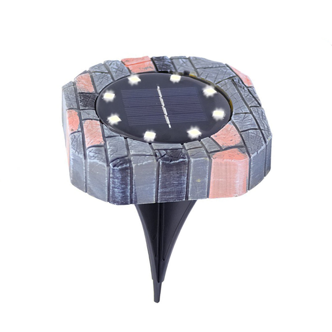 Solar-powered decorative lantern post