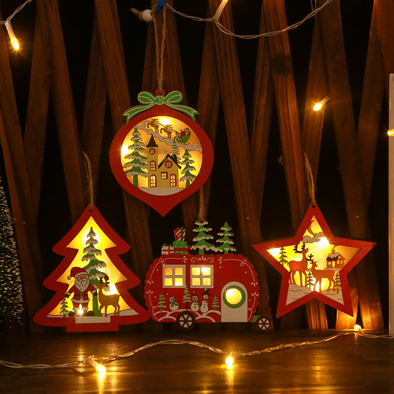 Decorative Christmas star with LED lighting