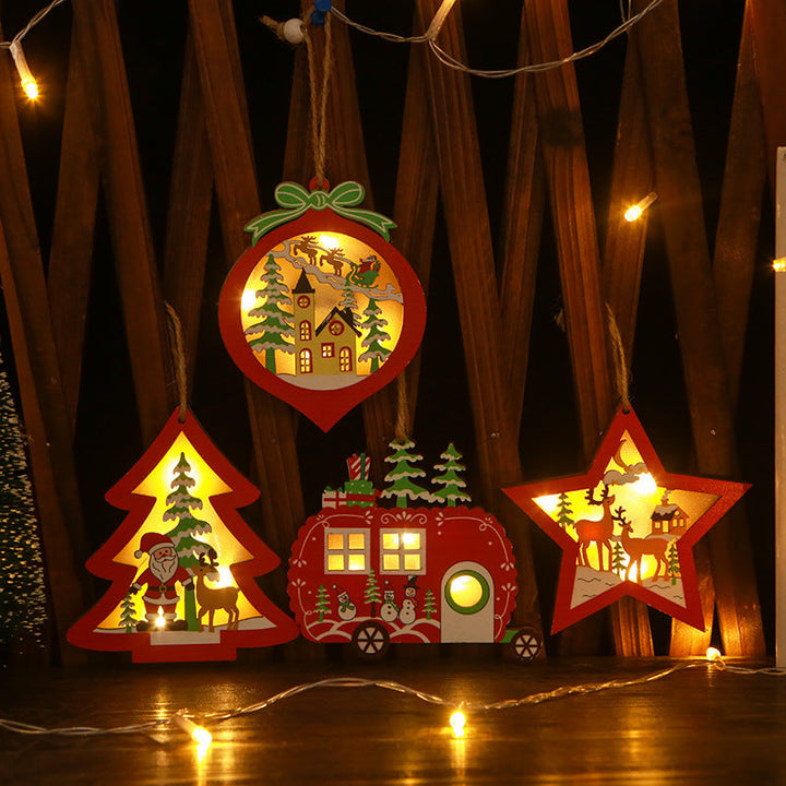 Decorative Christmas star with LED lighting