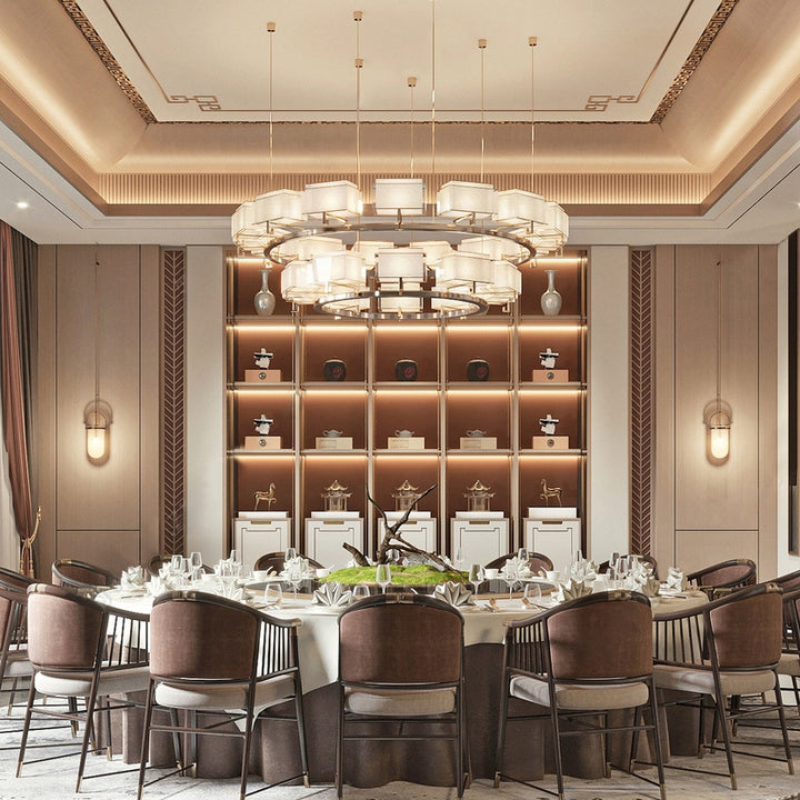 Modern round dining table with sleek finish