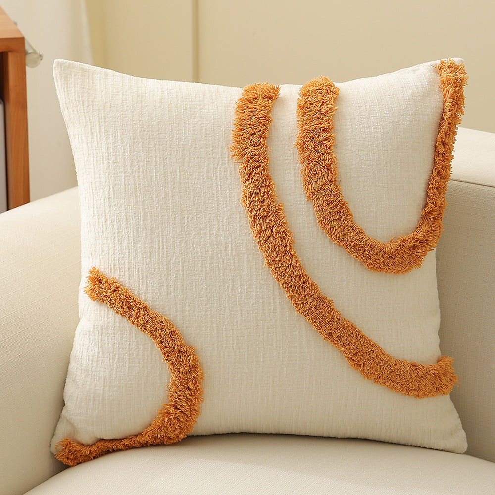 Square decorative pillow cover