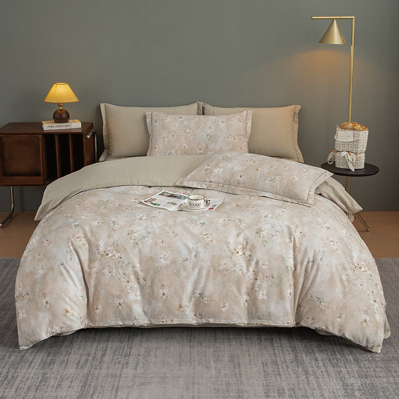 Nature-Inspired Botanical Print Duvet Cover Set