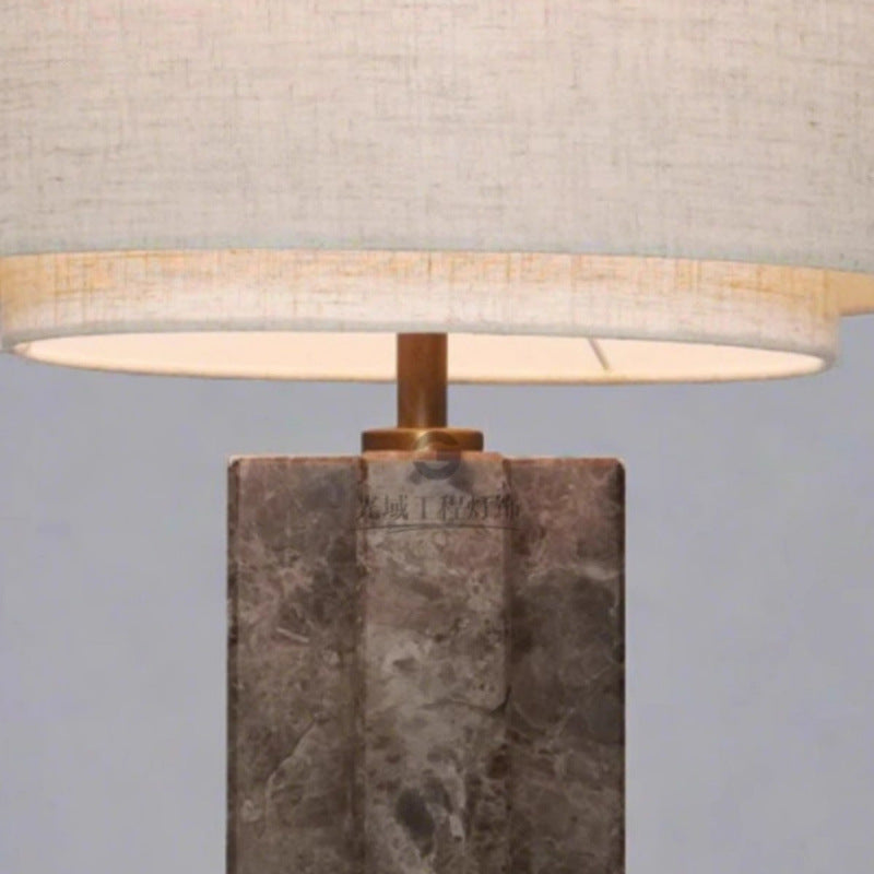 Contemporary stone table lamp