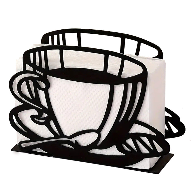Elegant napkin holder made of metal
