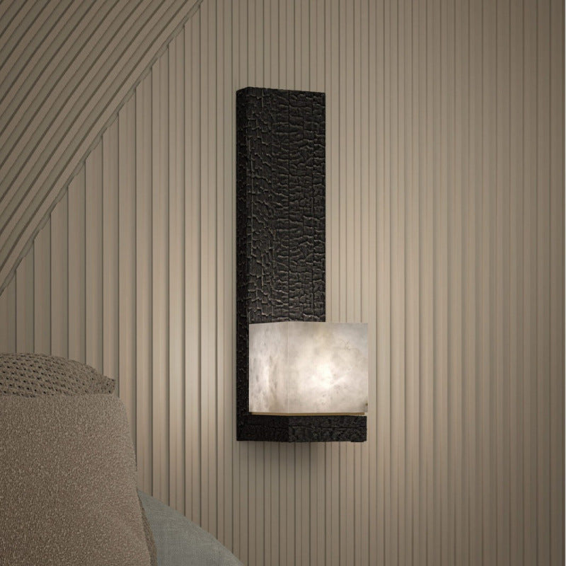 Contemporary textured wall light