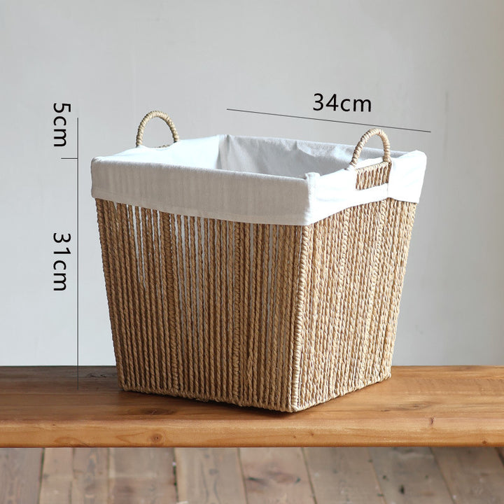 Storage basket with practical handles