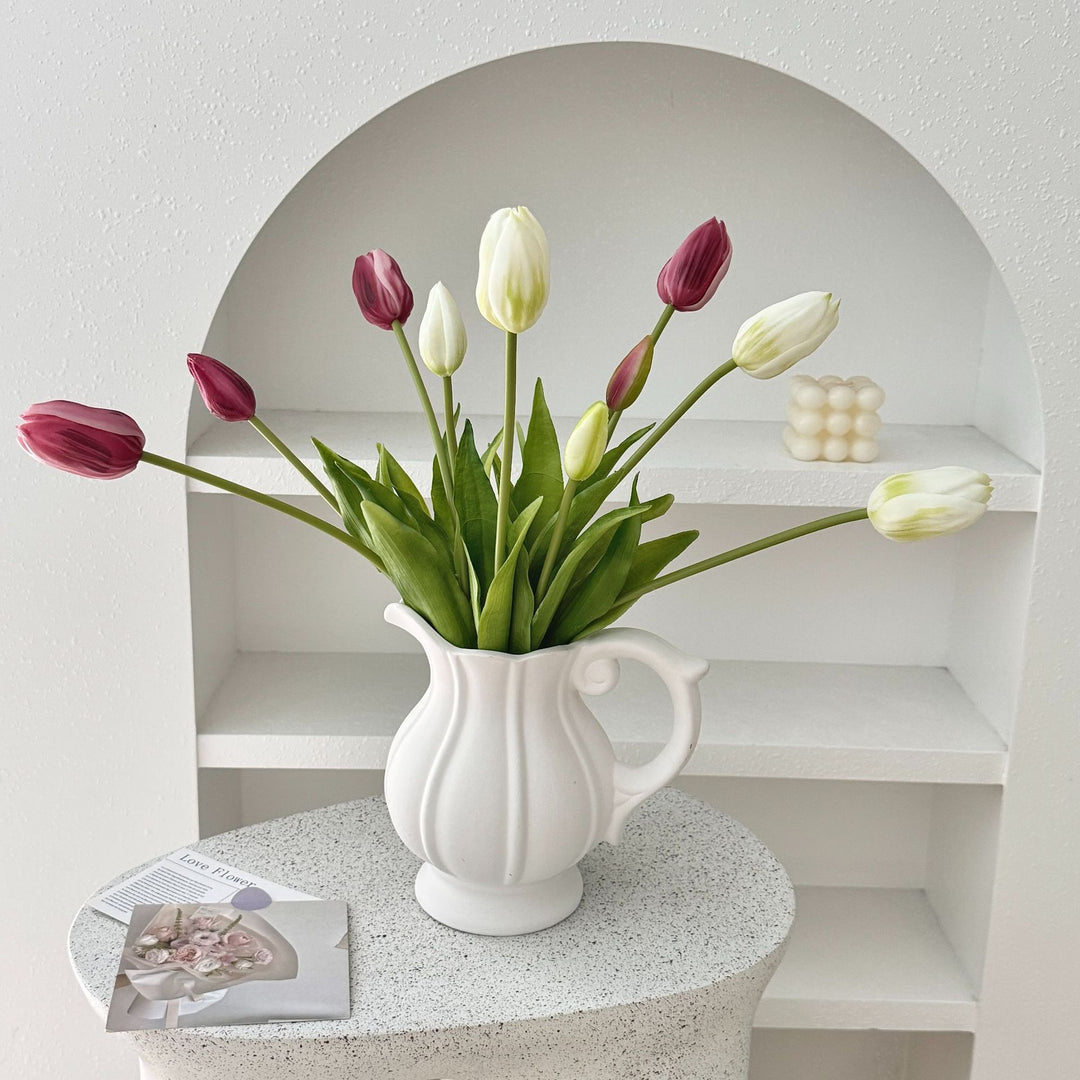 Realistic Tulip Floral Arrangement for Home Display