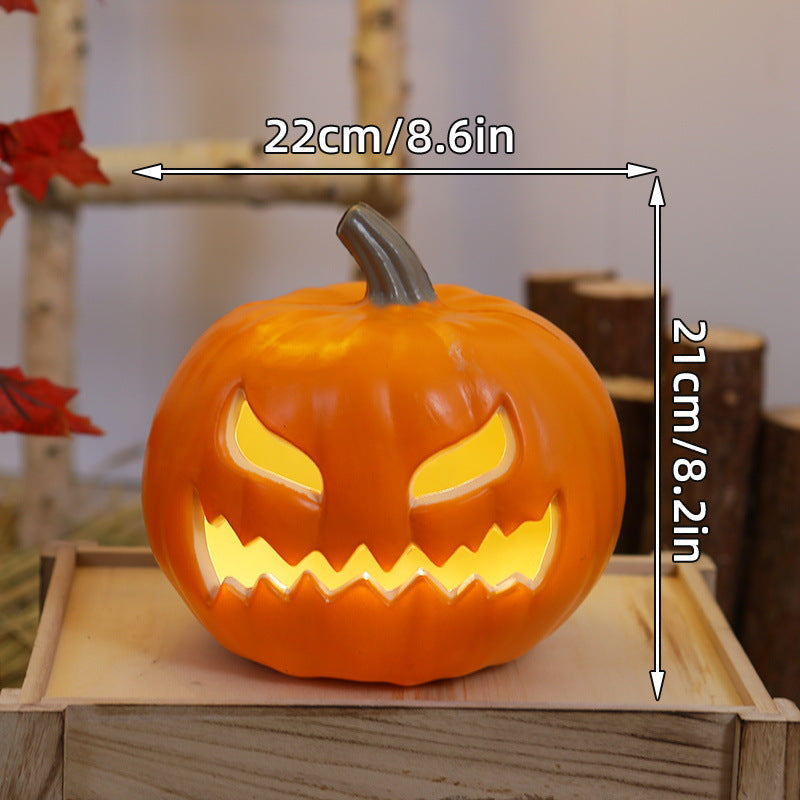 Ceramic Cat Pumpkin LED Tealight Holder