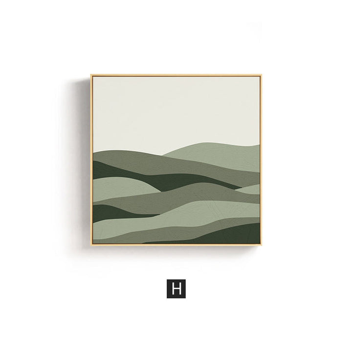 Abstract Wave Design Framed Wall Art