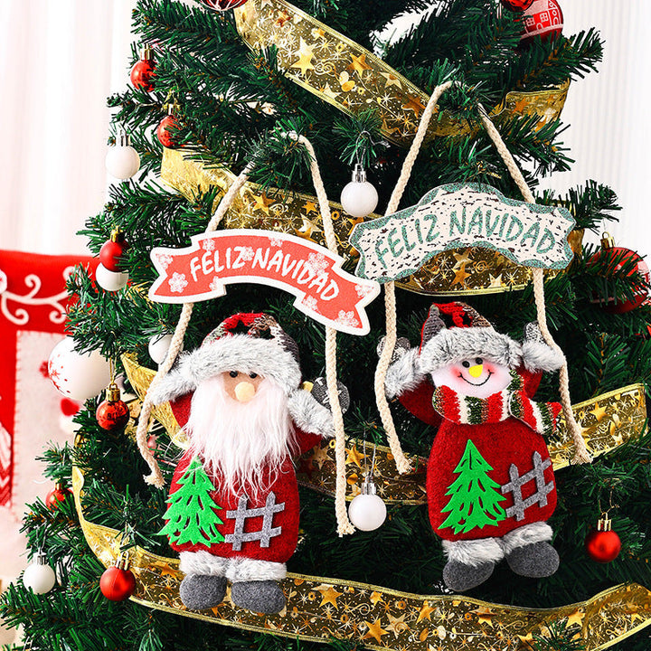 Ceiling decoration with Santa Claus motif
