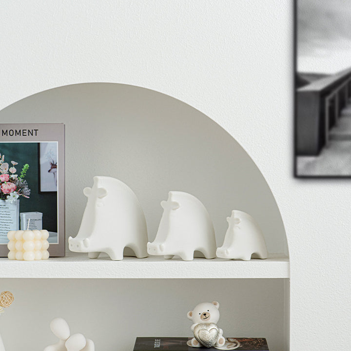Decorative ceramic shelf