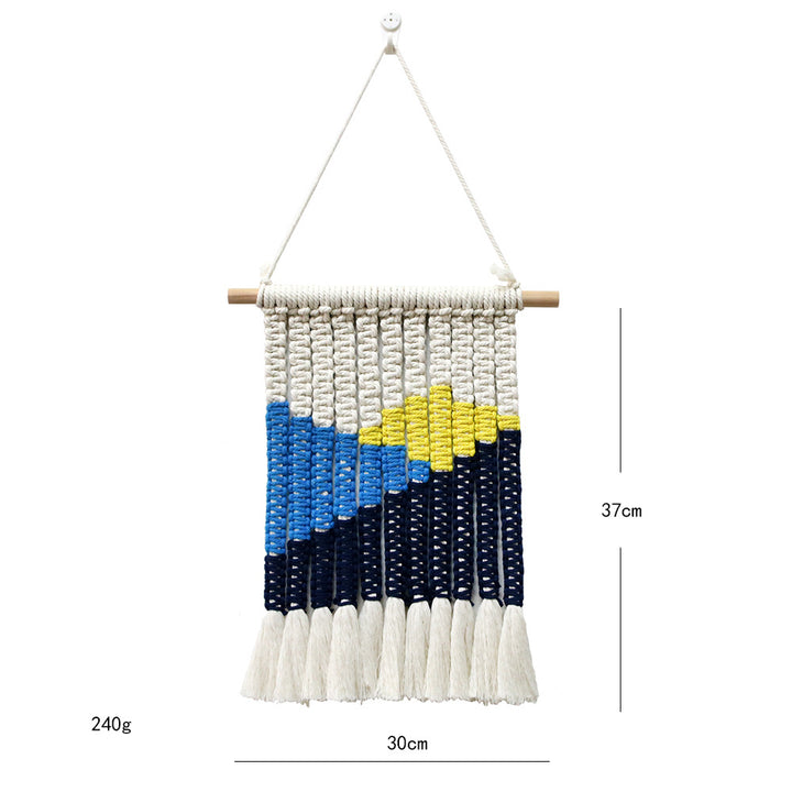 Macrame Wall Decor with Stylish Geometric Pattern