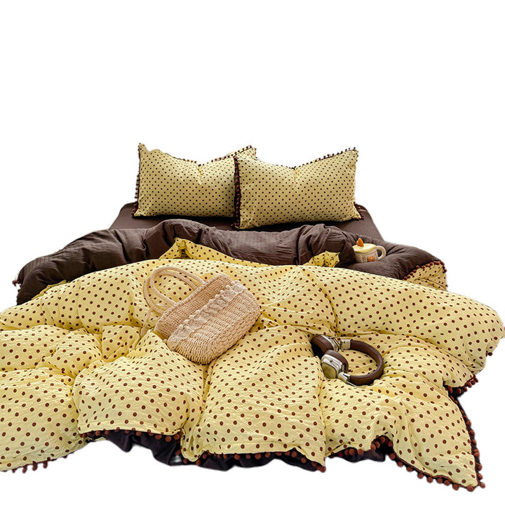 Playful Polka Dot Duvet Cover Set
