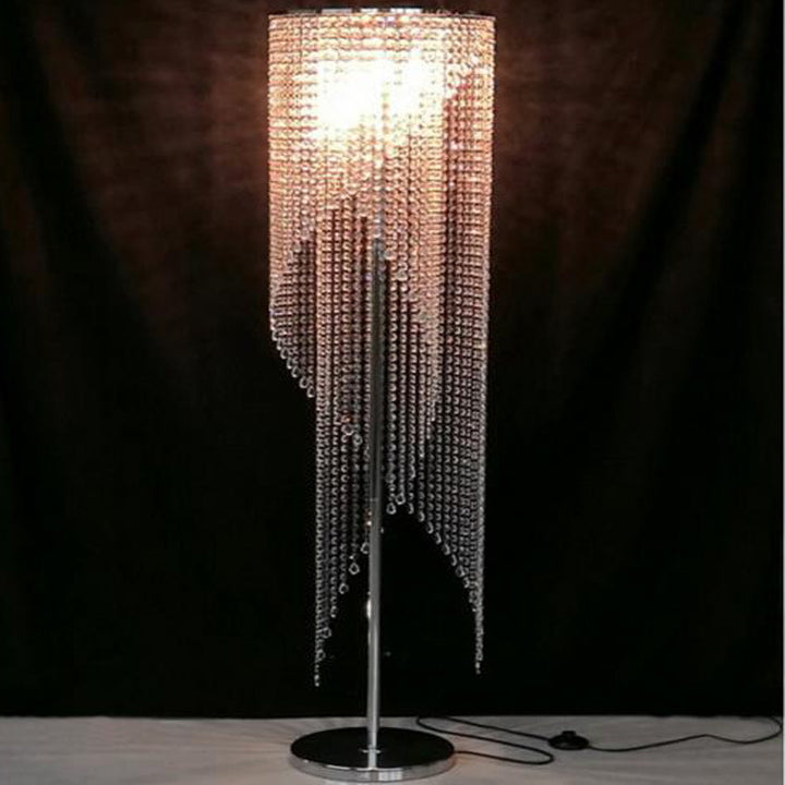 Elegant Crystal Bead Floor Lamp