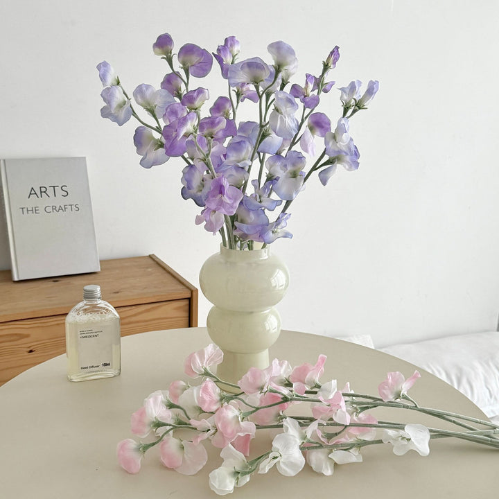 Elegant Faux Sweet Pea Stem