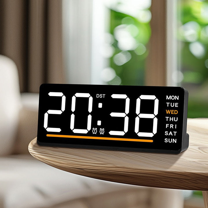 Digital wall clock with LED display
