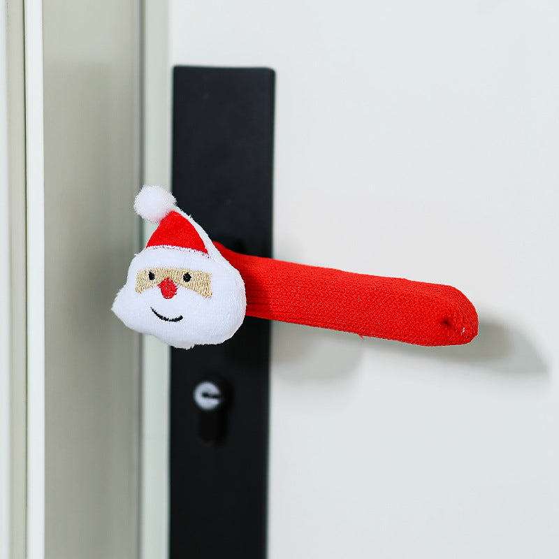 Door handle decoration with Santa Claus