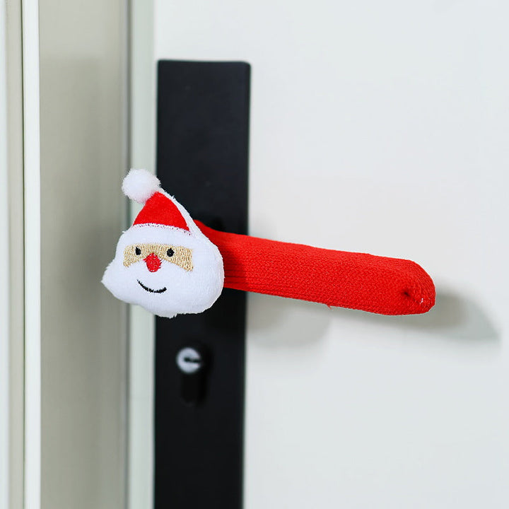 Door handle decoration with Santa Claus