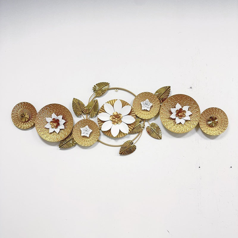 Elegant Floral Metal Wall Sculpture