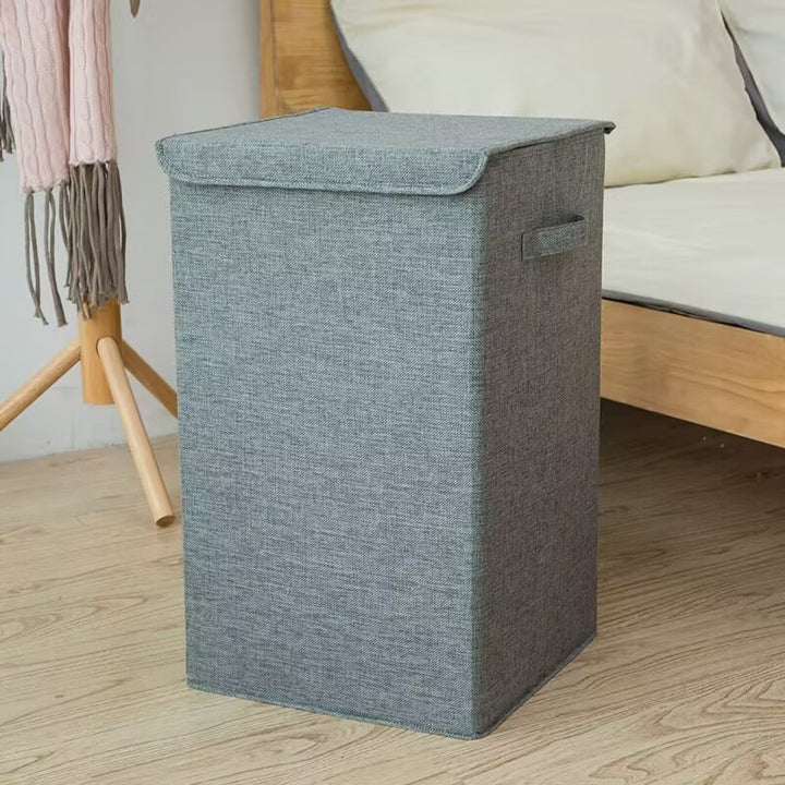 Storage basket with removable lid