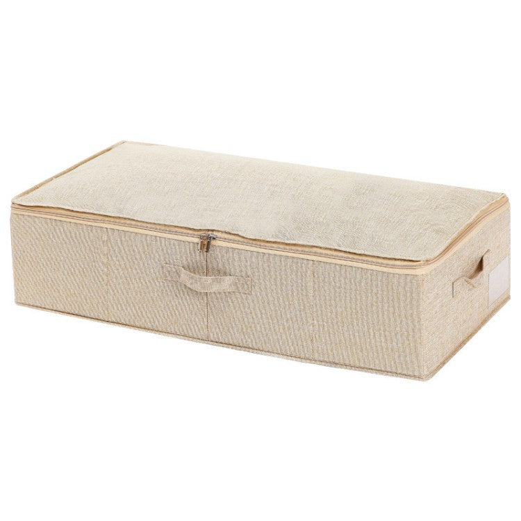 Practical storage box with removable lid and carrying handles