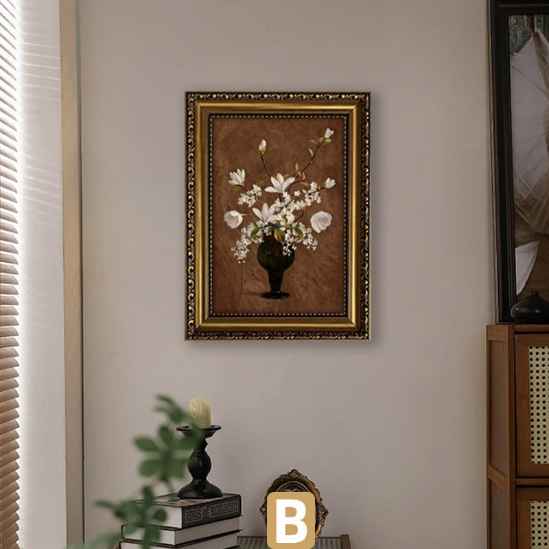 Elegant Framed Floral Art Print