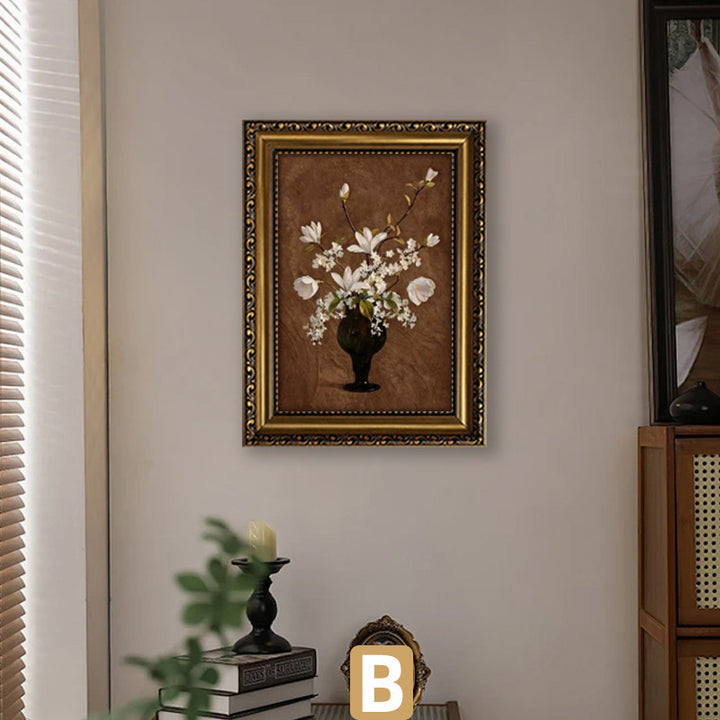 Elegant Framed Floral Art Print