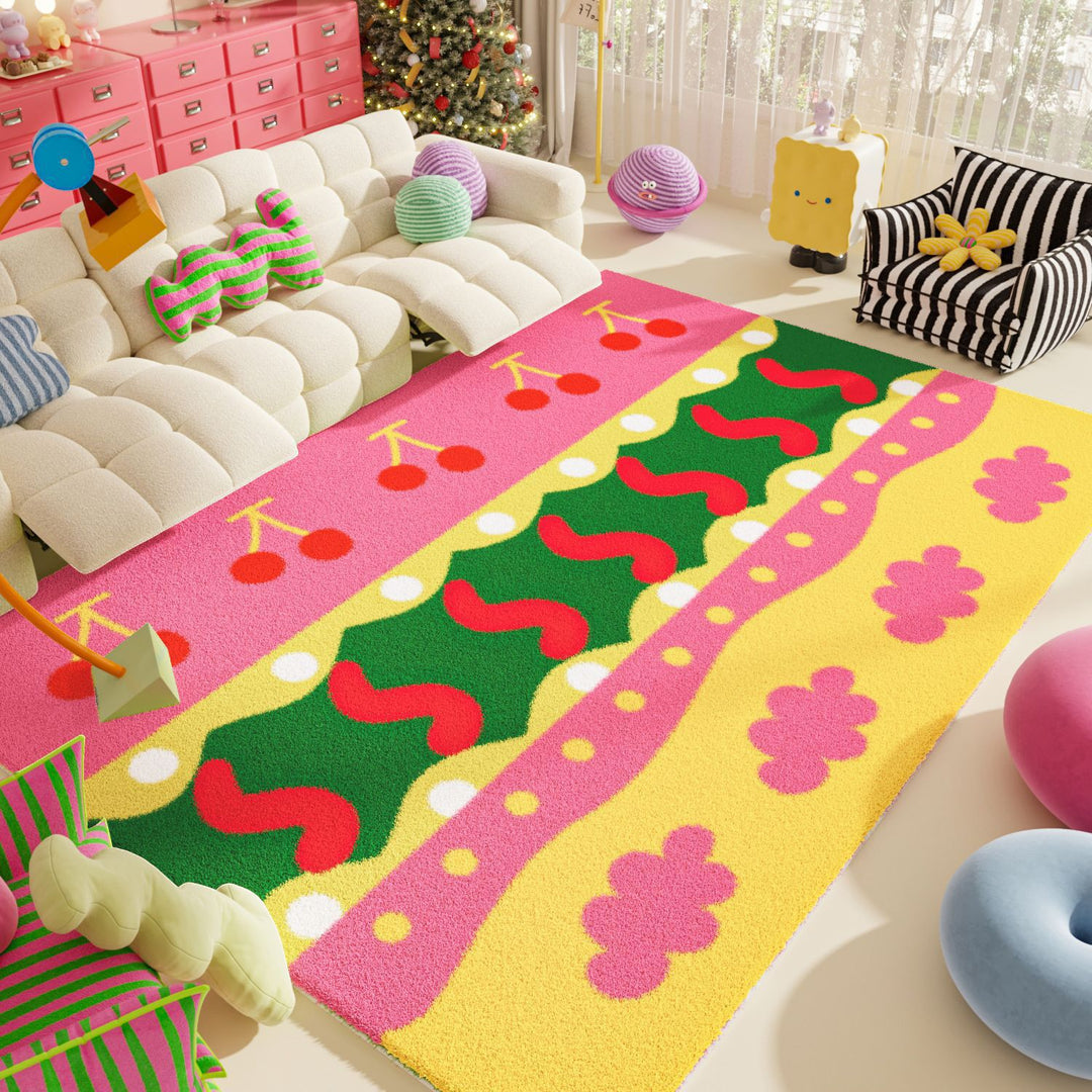 Colorful Geometric Pattern Area Rug for Home