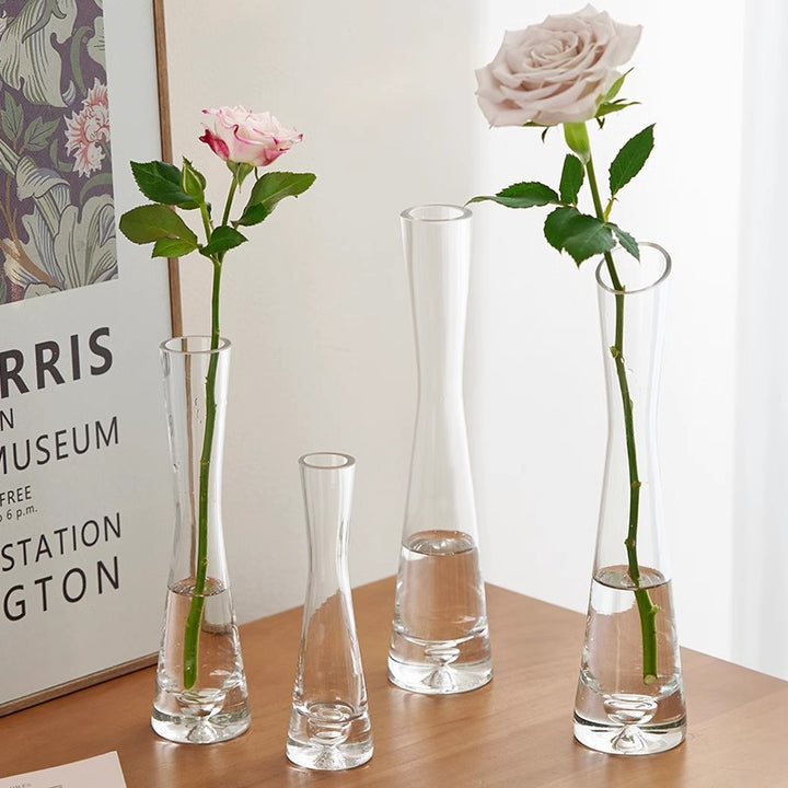 Elegant Tall Glass Flower Vase