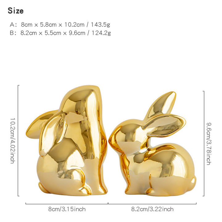 Artistic ceramic hare