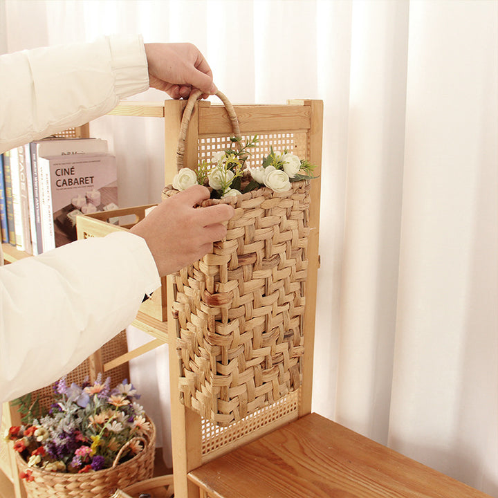 Handwoven flower basket