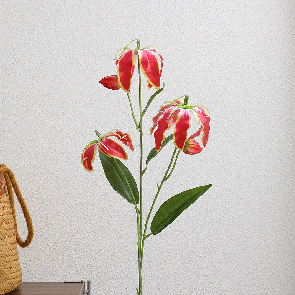 Artificial orchid bouquet with vibrant blooms and fine details