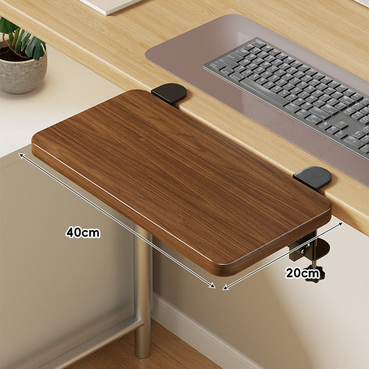 Under-Desk Sliding Keyboard Tray and Desk Extender with Smooth Glide Mount