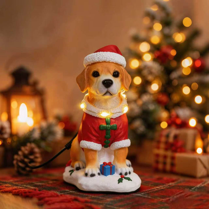 Decorative Christmas figure in dog design