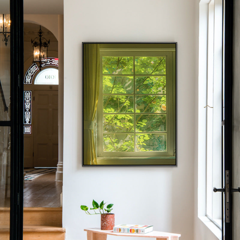 Framed Botanical Window Artwork