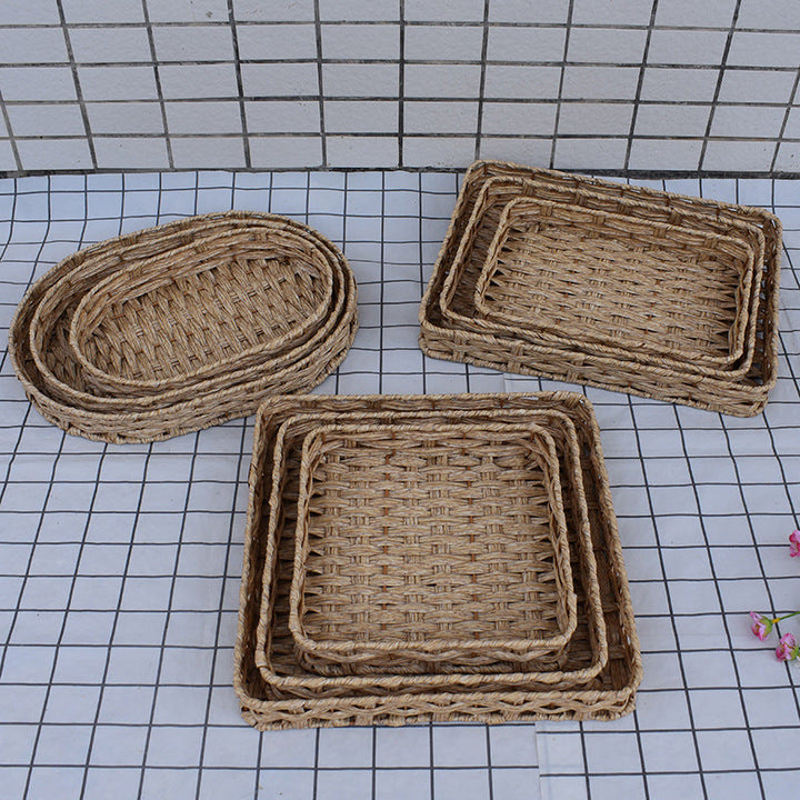 Natural Woven Serving Basket Set
