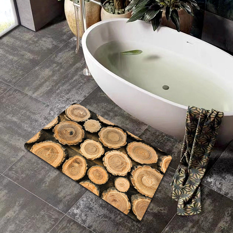 Natural Wood Grain Bath Mat