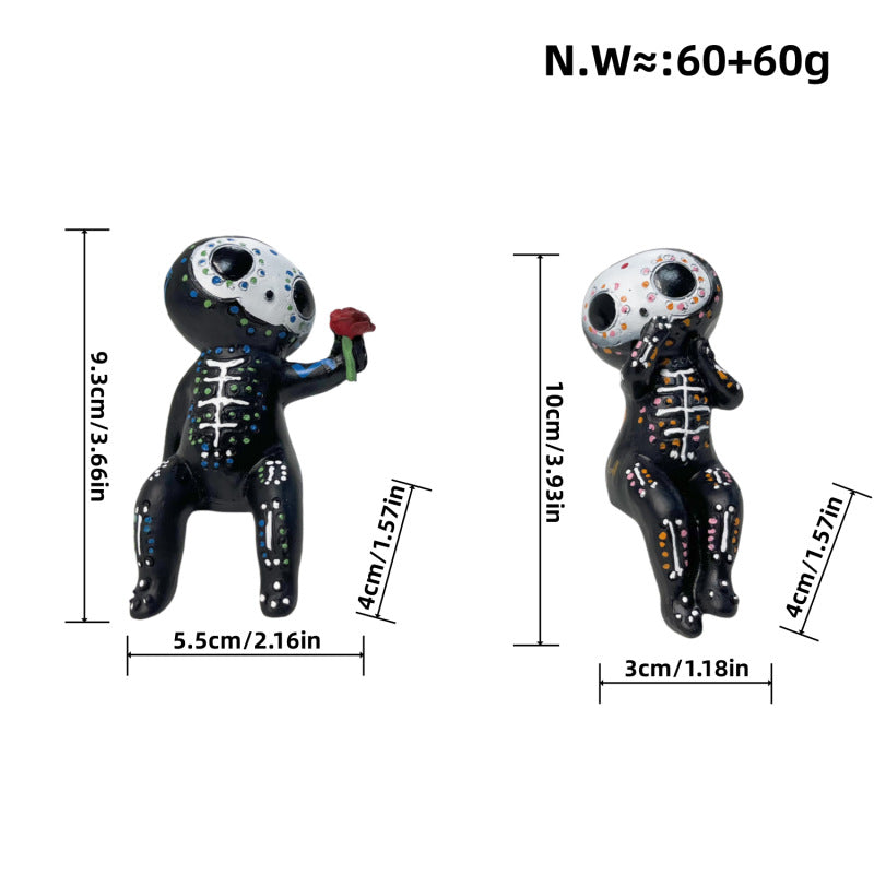 Romantic Skeleton Figure
