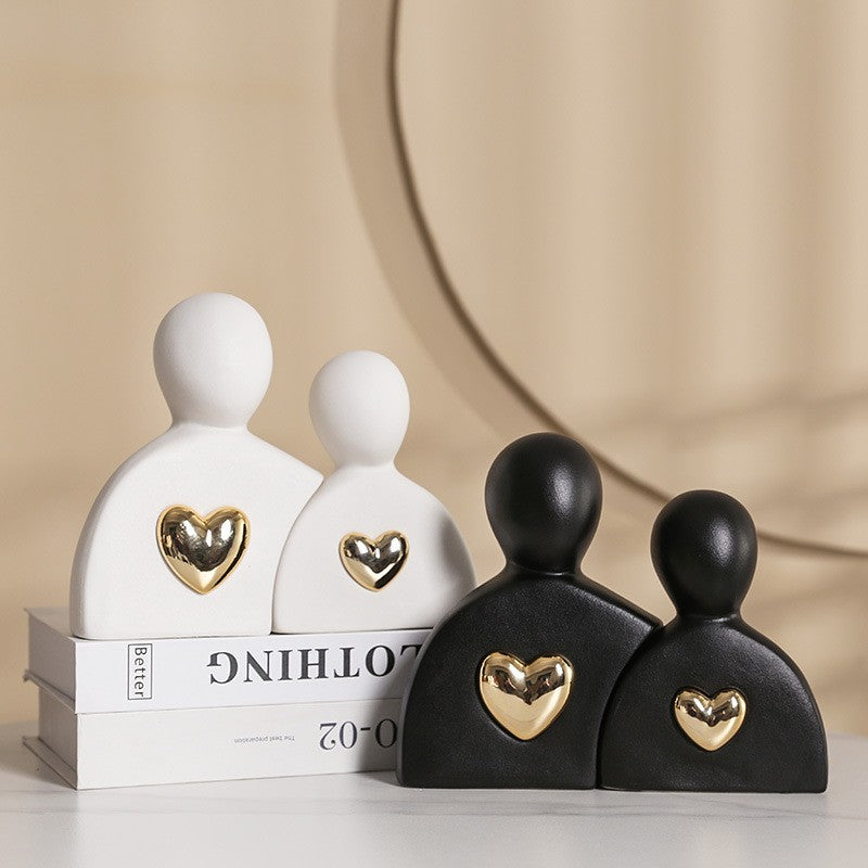 Modern family sculpture