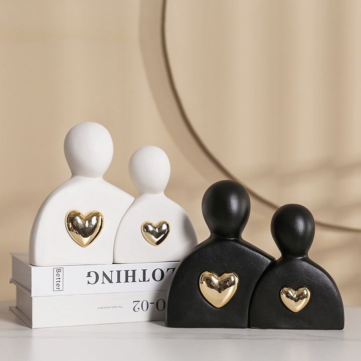 Modern family sculpture