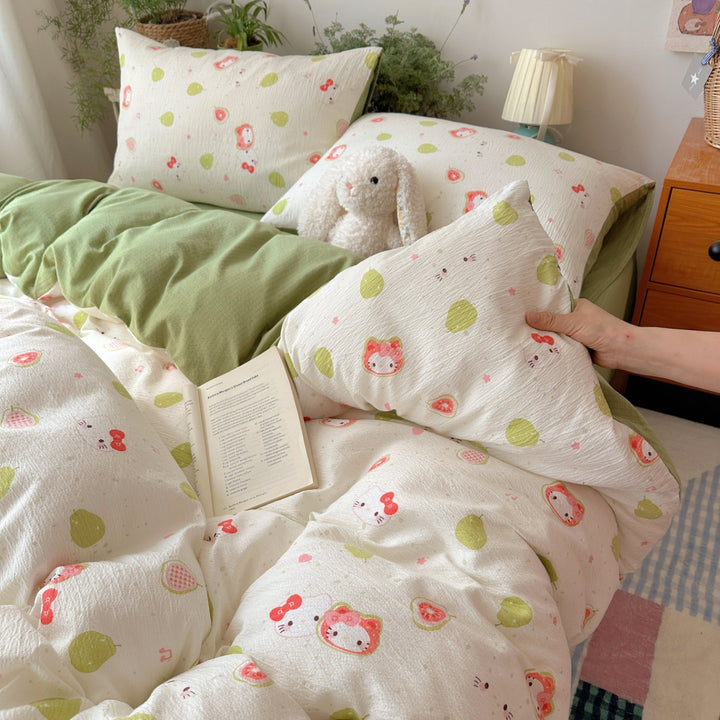 Playful Cartoon-Themed Bedding Set