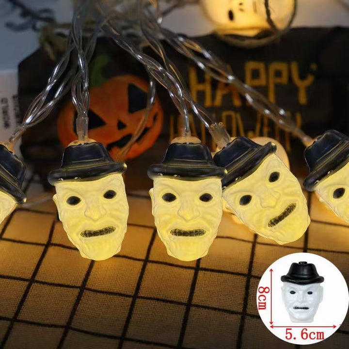 Decorative Halloween LED Pumpkin Ghost Bat String Lights