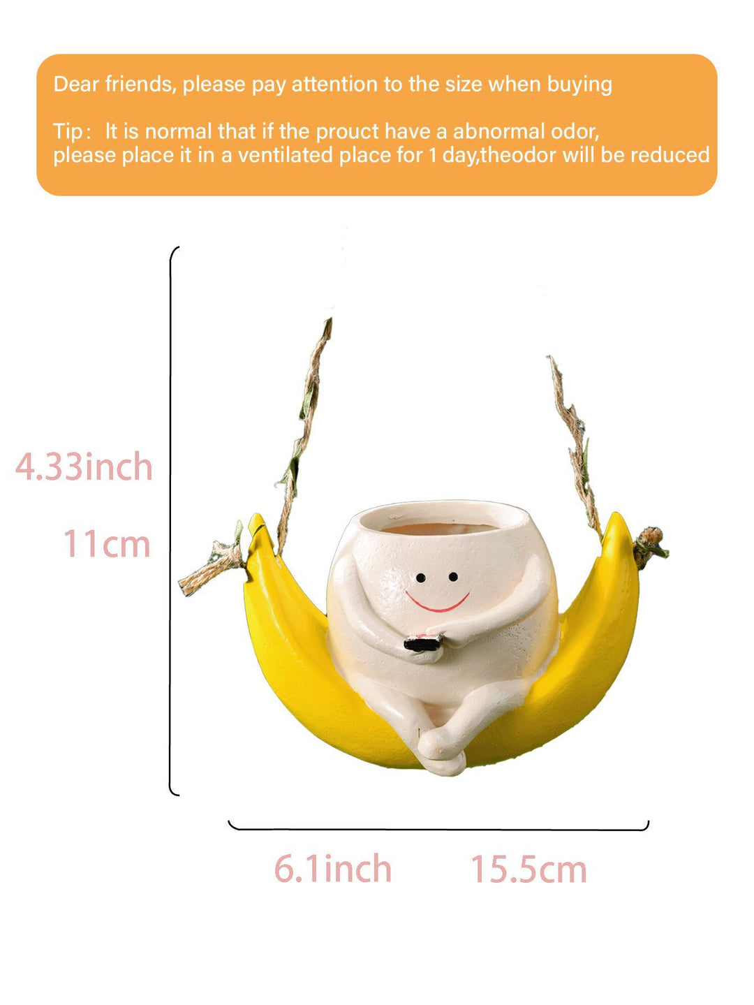 Whimsical Banana Planter