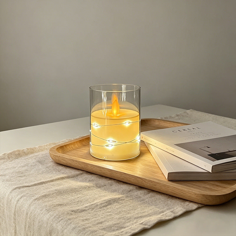 LED Scented Candle with Flame Effect