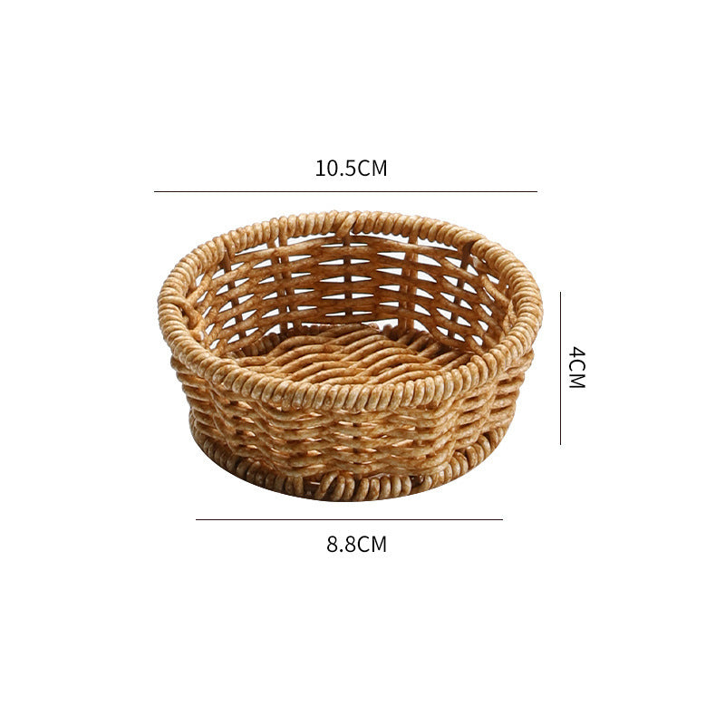 Multi-Sectional Woven Storage Basket