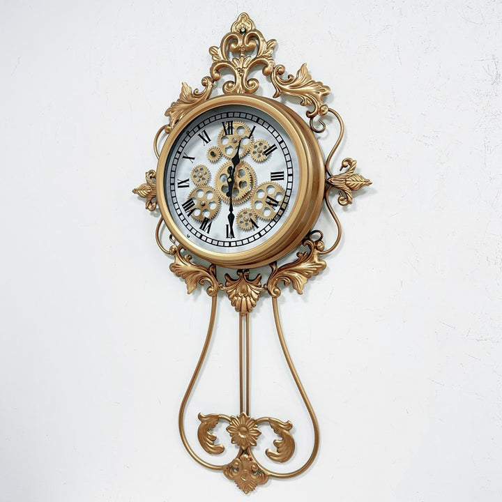 Vintage Gear Mechanism Wall Clock