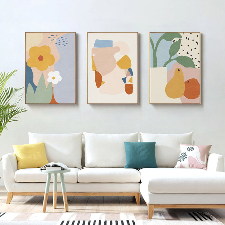 Floral Abstract Canvas Art Print
