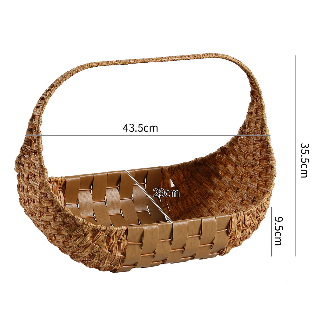 Handcrafted Rattan Storage Basket