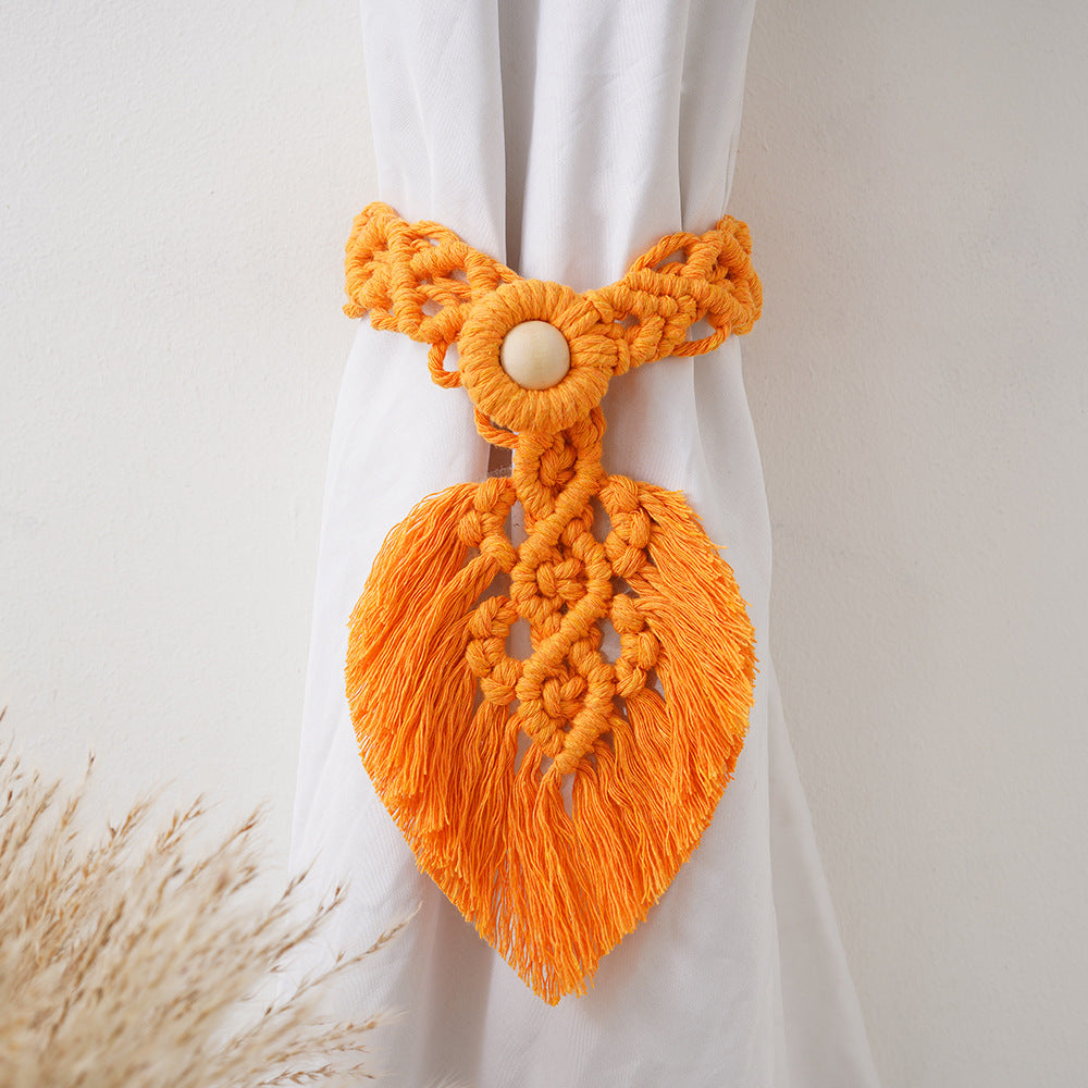 Macrame Curtain Tieback Holder