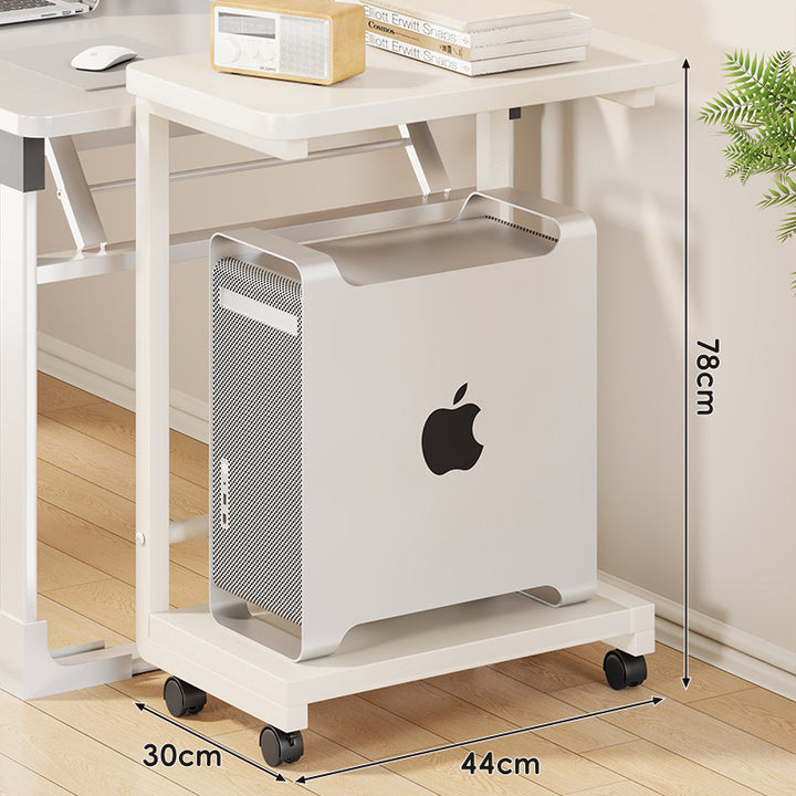 Rolling CPU Tower Stand with Ventilated Metal Base Locking Casters and Cable Management